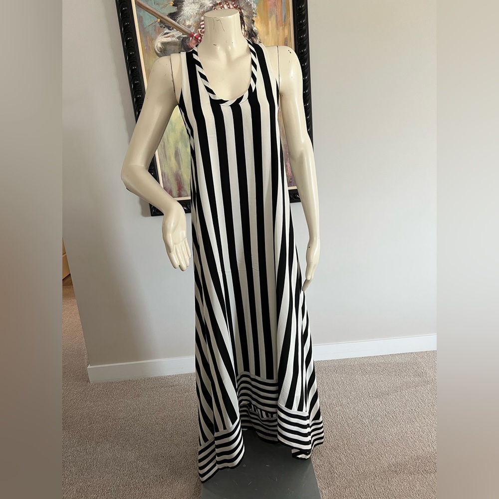 BCBGMAXAZRIA Gia High-Low Silk Maxi Dress – Size 0 - Picture 5 of 16